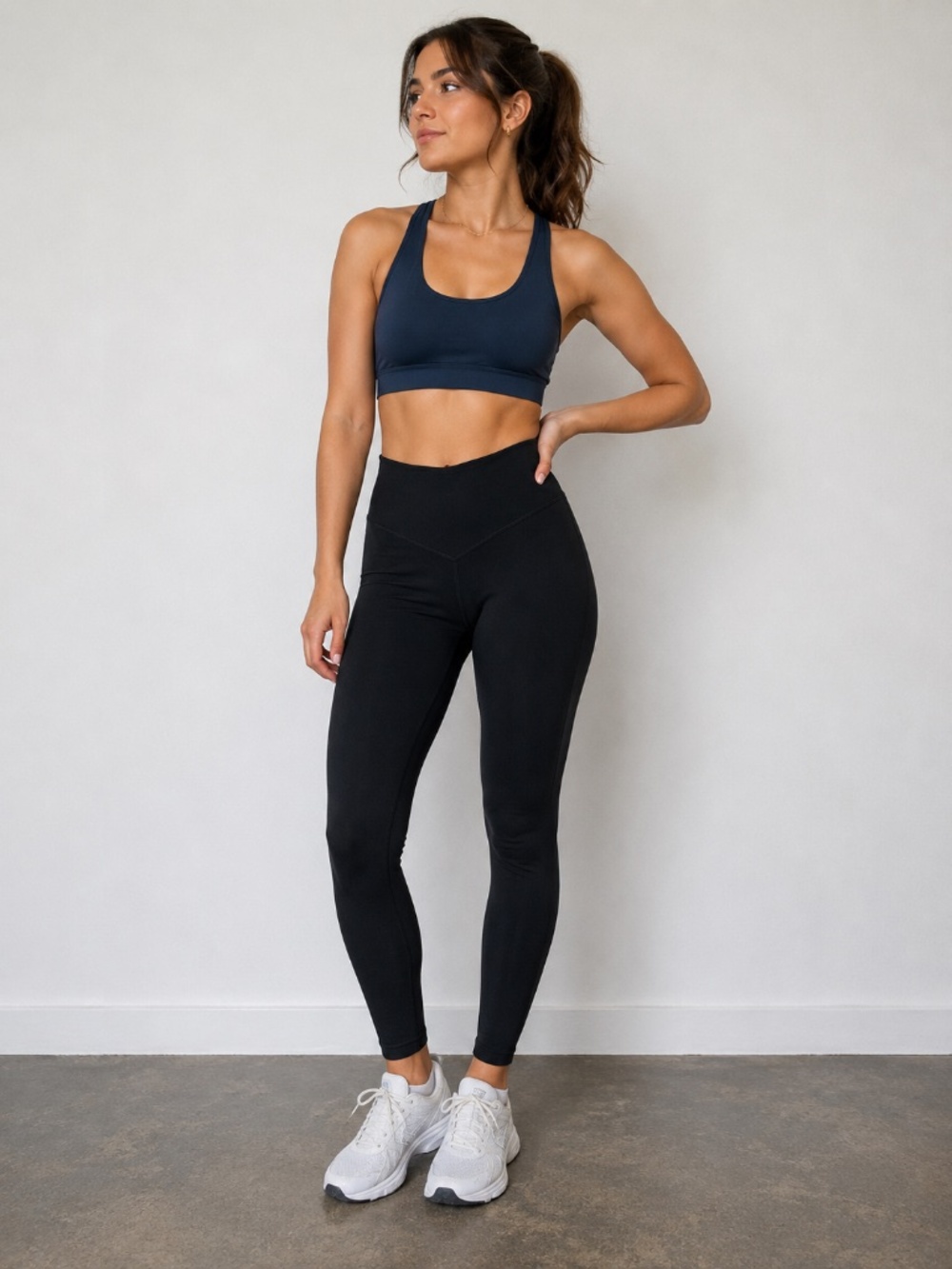 Alphalete Black High-Waisted Seamless Leggings Size S